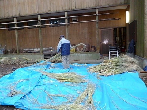 高千穂神社の注連縄作りに参加しました。